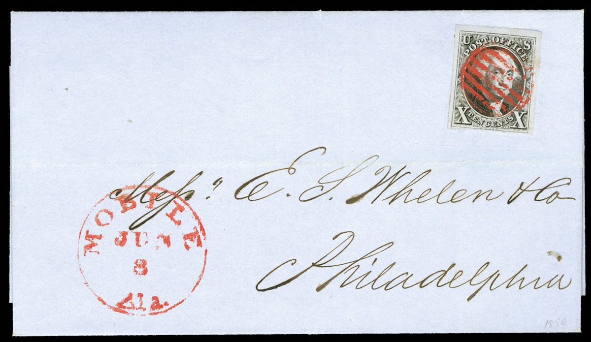 Lot 4 - United States 1847 Issue  -  Cherrystone Auctions Worldwide Stamps and Covers.