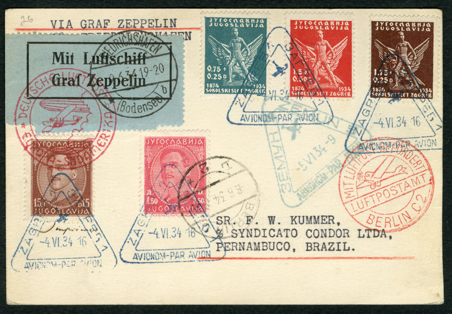 Lot 1377 - SAN MARINO  Air Post  -  Cherrystone Auctions Rare Stamps & Postal History of the World