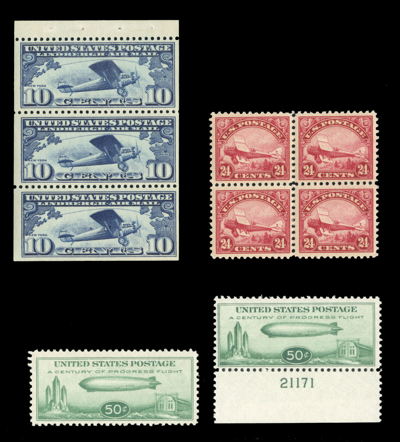 Lot 142 - United States 1917-29 Issues  -  Cherrystone Auctions Rare Stamps & Postal History of the World