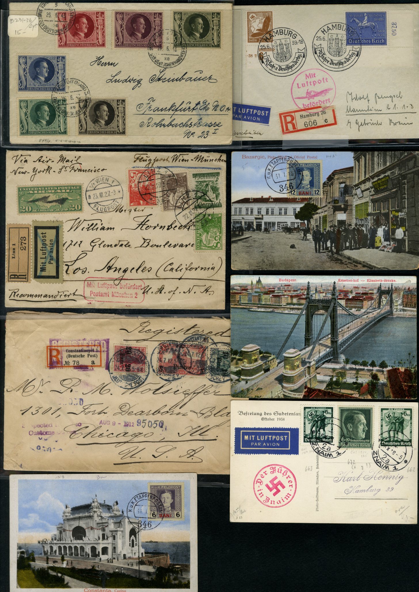 Lot 1550 - LARGE LOTS AND COLLECTIONS WORLDWIDE COVERS AND POSTAL HISTORY  -  Cherrystone Auctions U.S. & Worldwide Stamps & Postal History