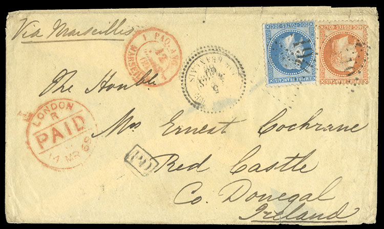 Lot 480 - FRENCH COLONIES French Indochina  -  Cherrystone Auctions U.S. & Worldwide Stamps & Postal History