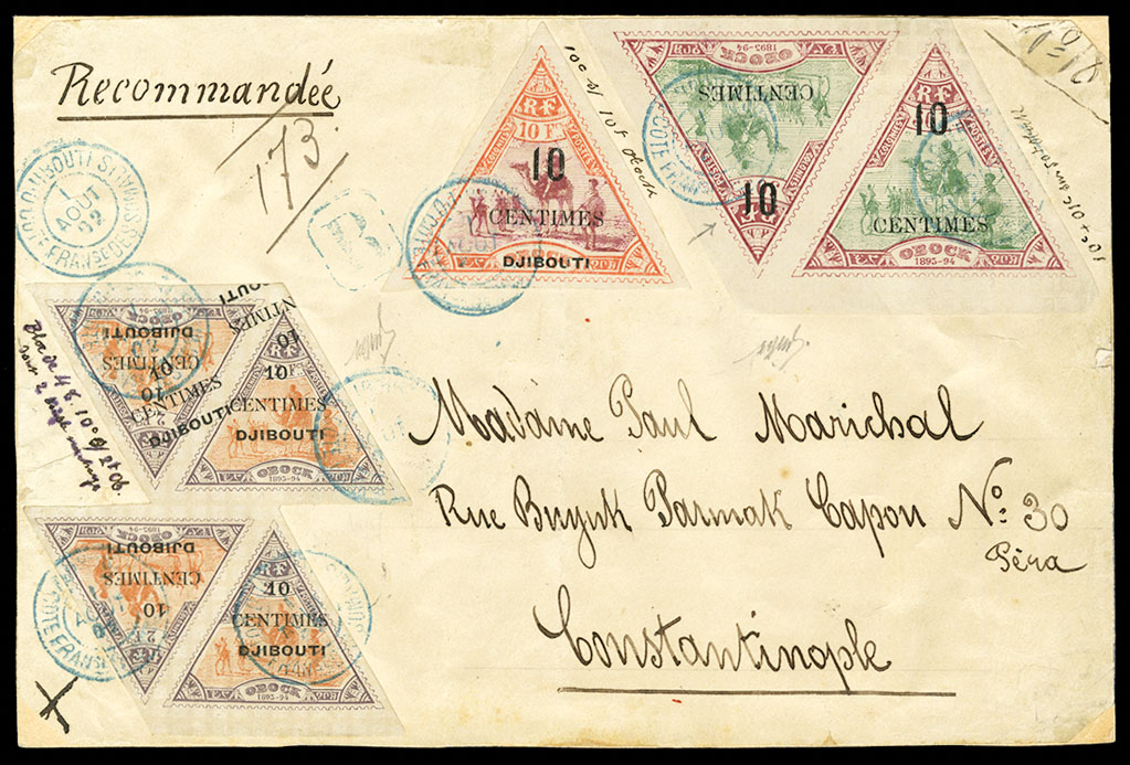 Lot 494 - FRENCH COLONIES Somali Coast  -  Cherrystone Auctions U.S. & Worldwide Stamps & Postal History