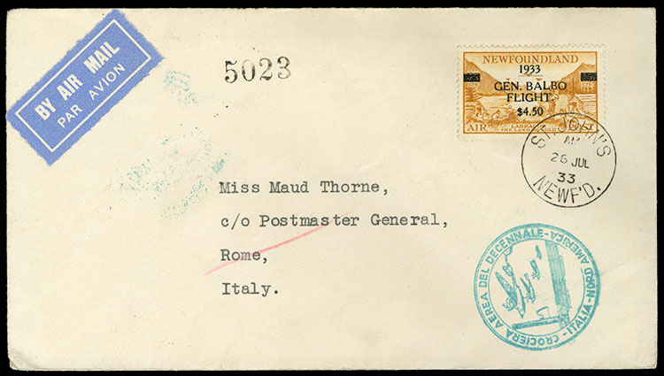 Lot 741 - ICELAND  Zeppelin Flights  -  Cherrystone Auctions U.S. & Worldwide Stamps & Postal History